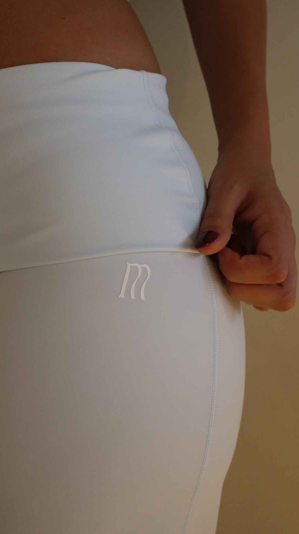 Ribbed Strap Pants Baby Blue