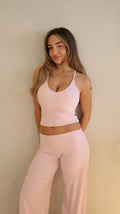 Ribbed Strap Tank Baby Pink