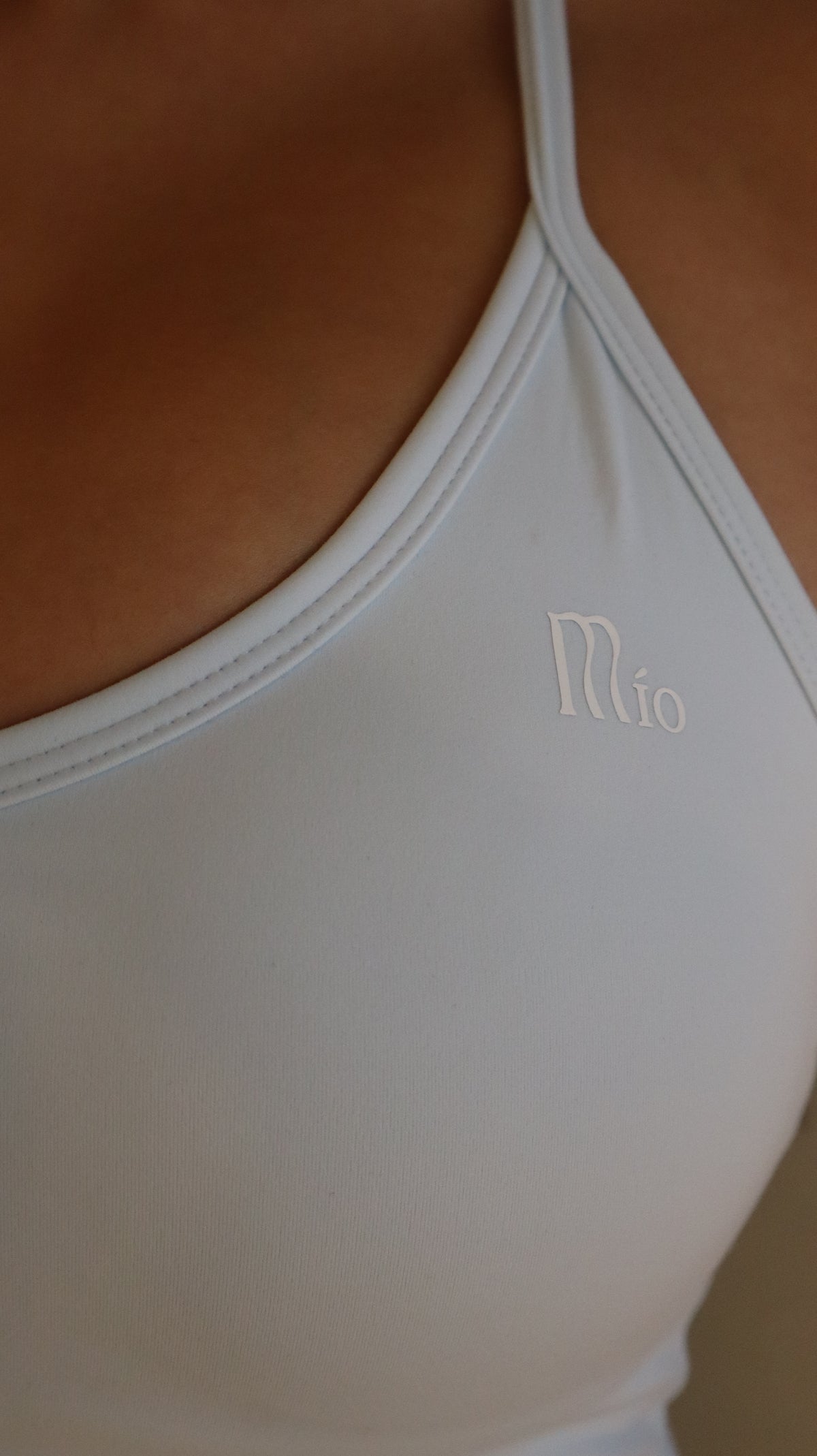 Ribbed Strap Tank Baby Blue